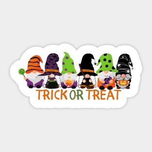 Trick or Treat Gnomes Sticker